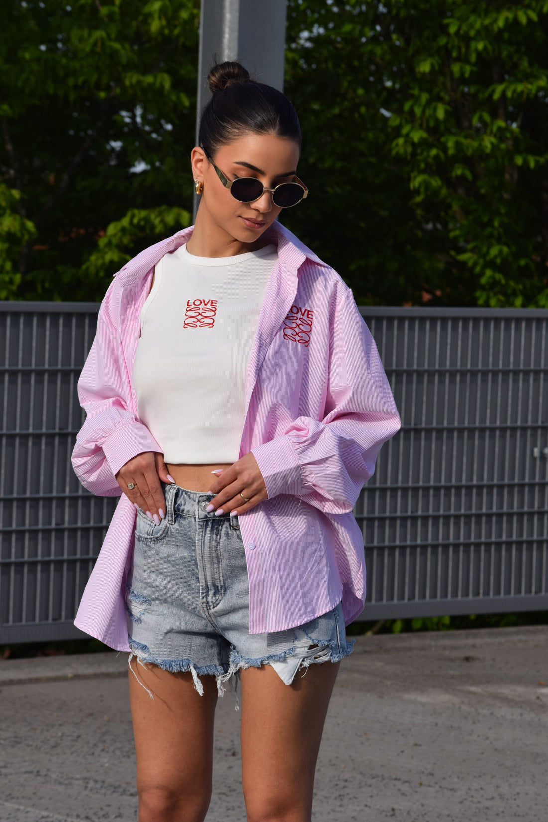 Top + Blouse Love Roze