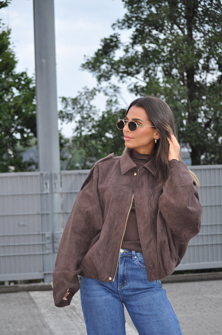 Suede Jacket Brown