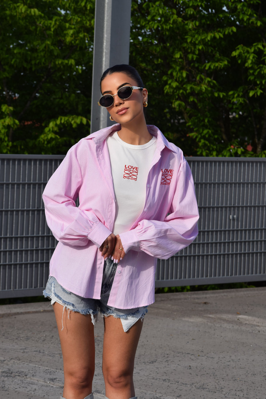 Top + Blouse Love Roze