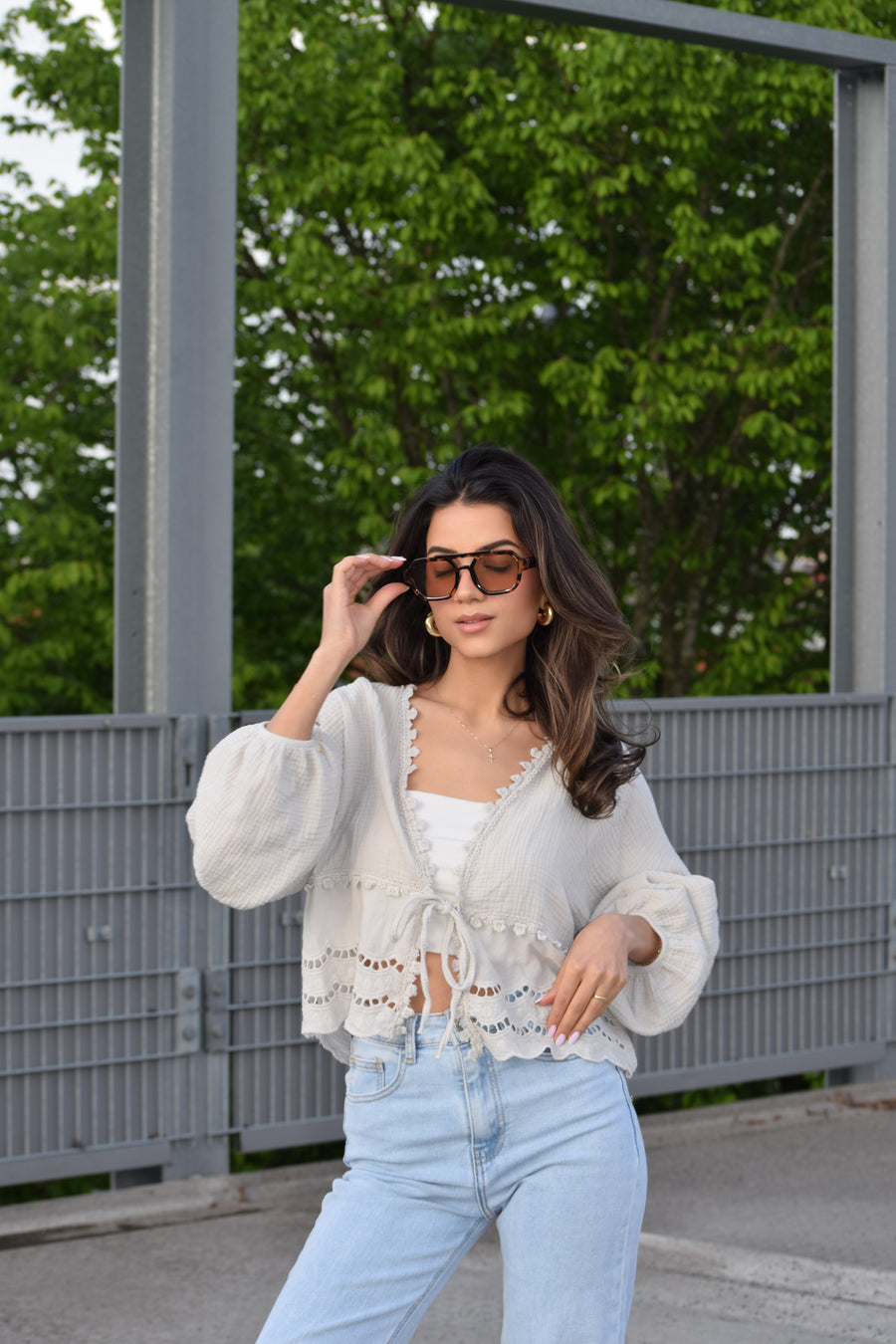 Boho Top Beige