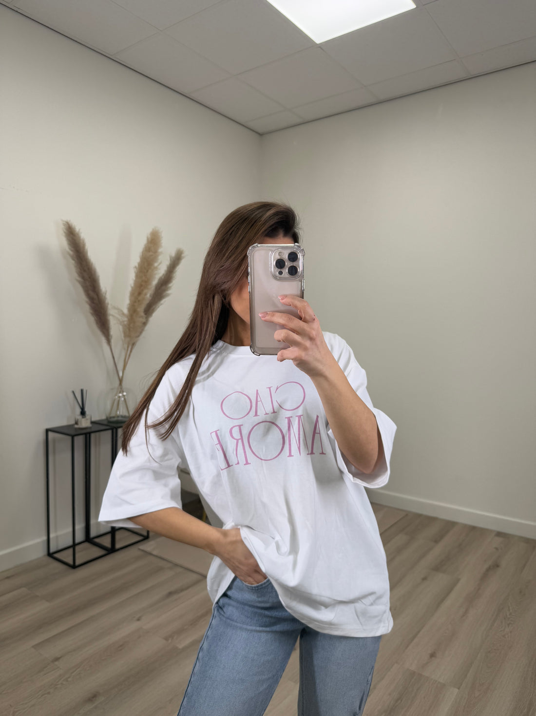 Amore T-shirt Roze