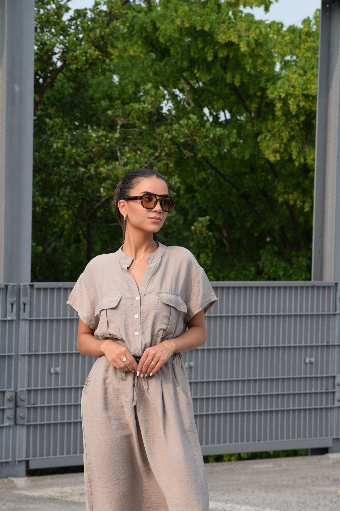Jurk Isla Taupe