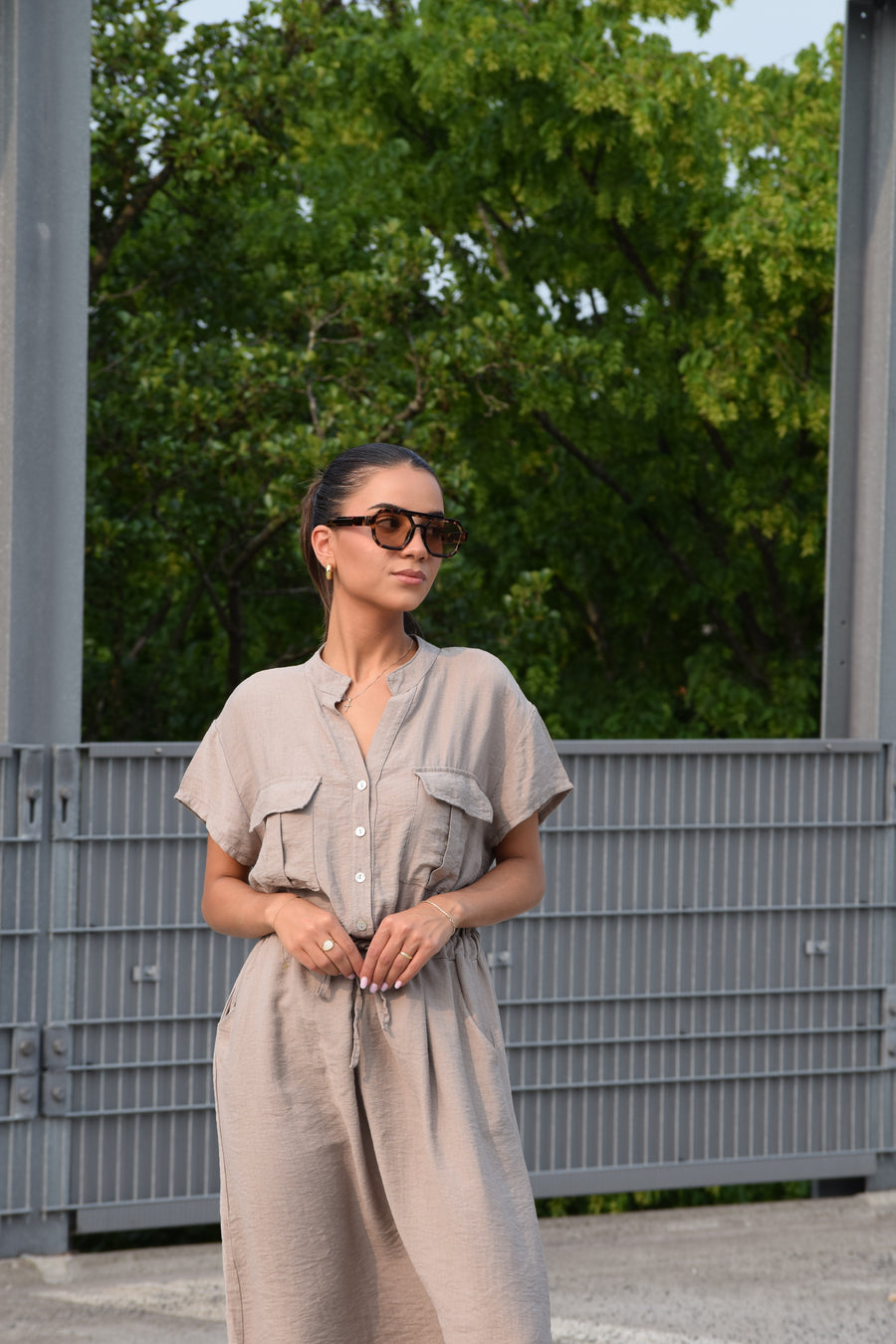 Jurk Isla Taupe