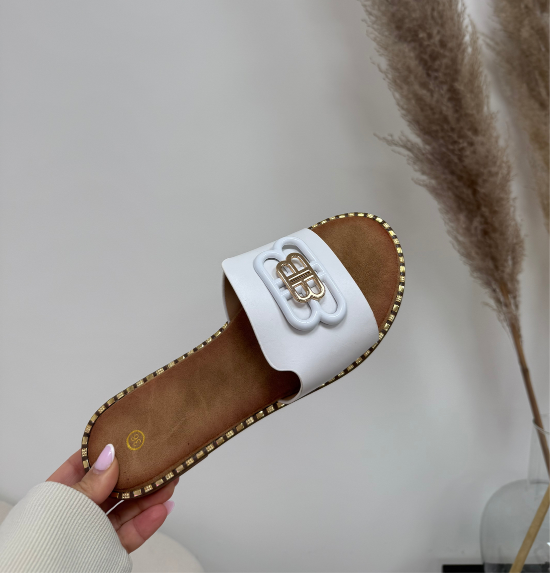 Bibi Slippers Wit