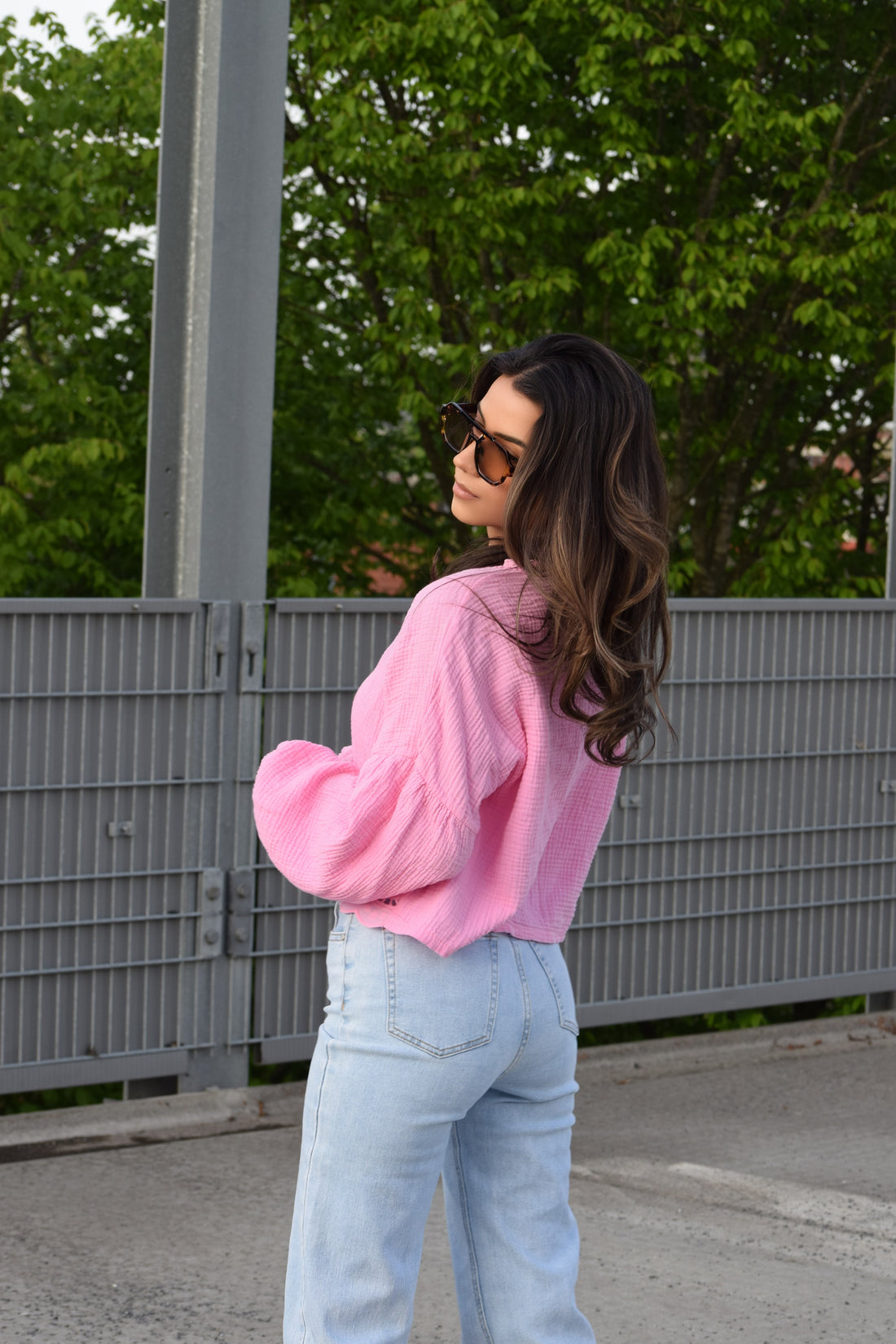 Boho Top Roze