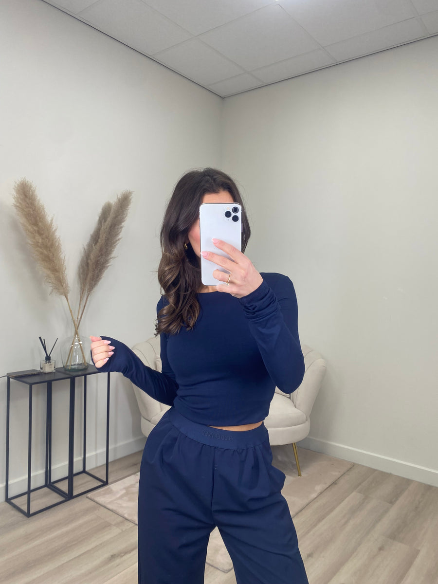 Classic Longsleeve Top Blauw