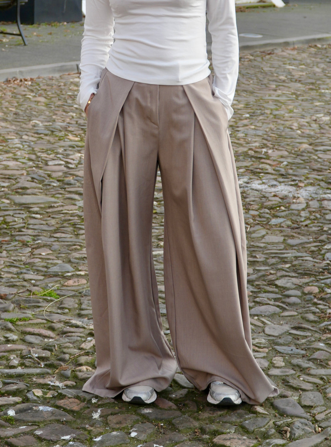 Beige Pantalon