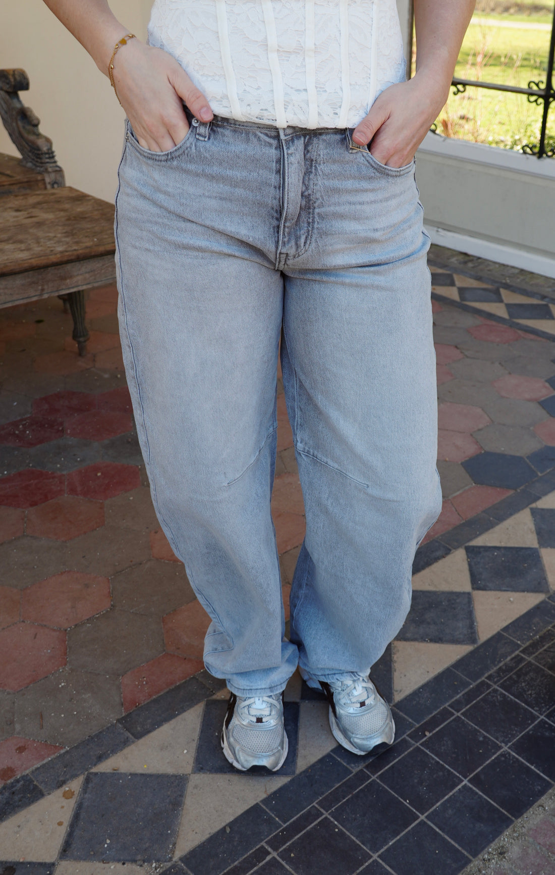 Balloon Jeans Grey