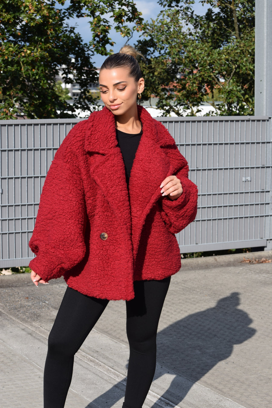 Teddy Jacket Jasmine Rood