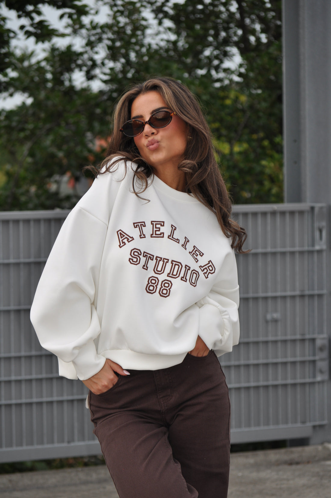 Leona Sweater Wit