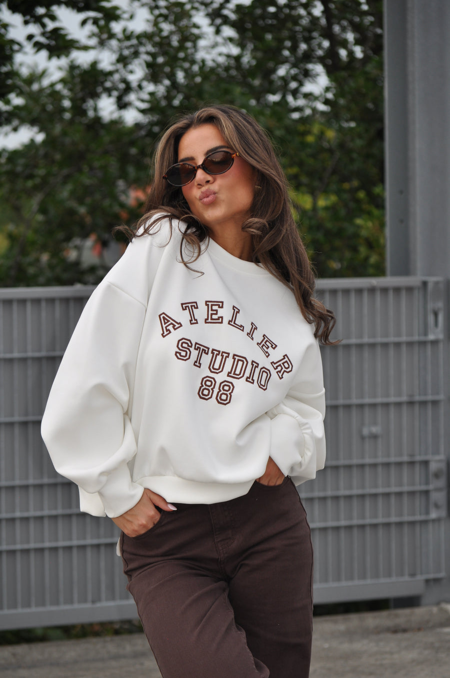 Leona Sweater Wit