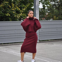 2-Delige Set Bordeau