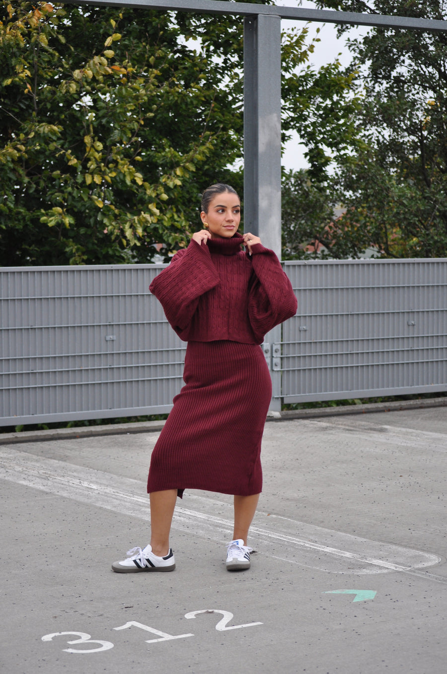 2-Delige Set Bordeau