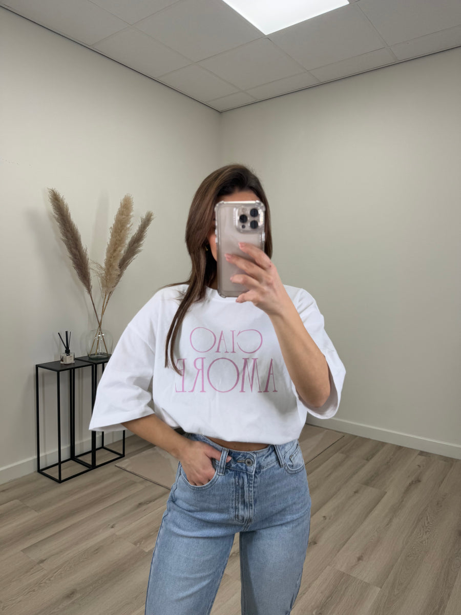 Amore T-shirt Roze