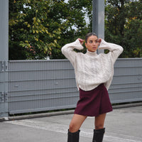 Kabel Trui Ella Beige