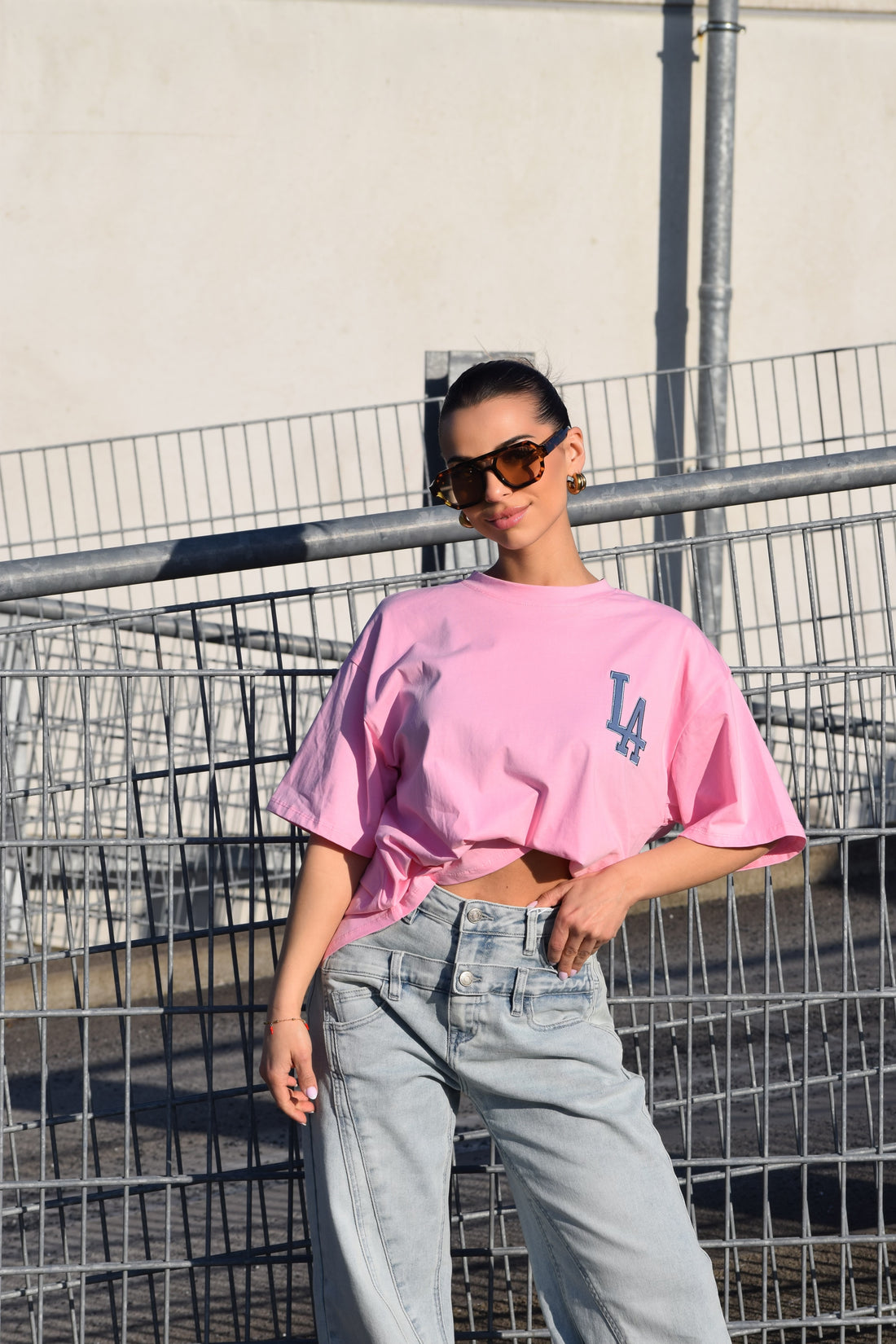 LA T-shirt Roze
