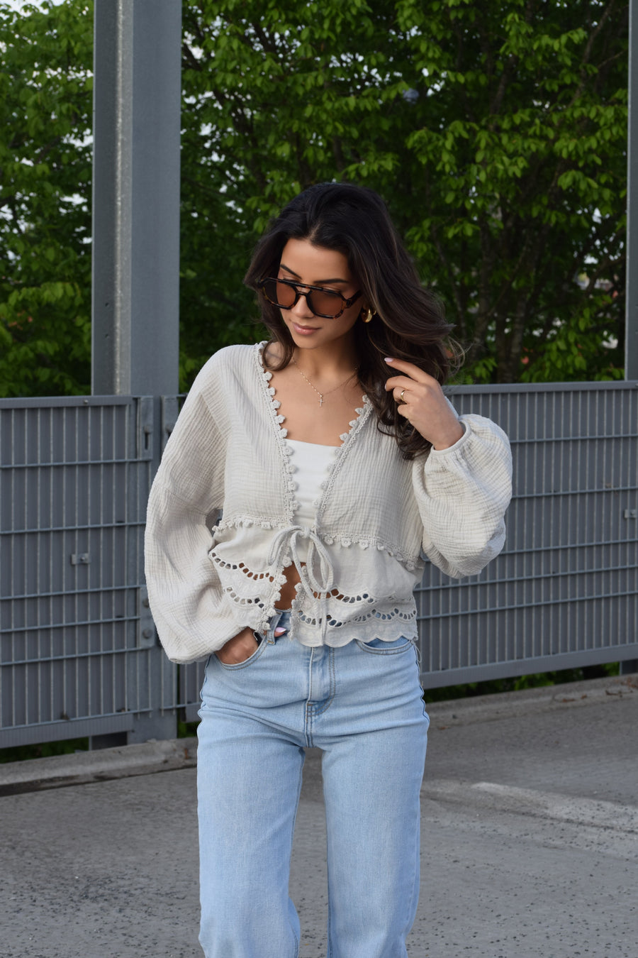 Boho Top Beige