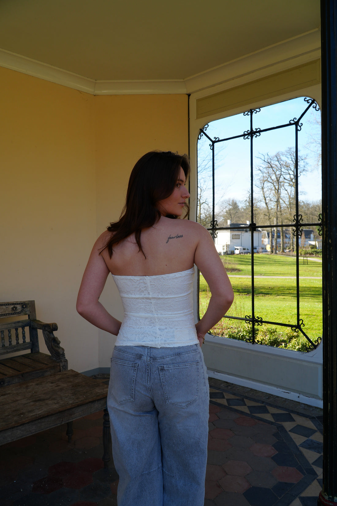White Corset Top