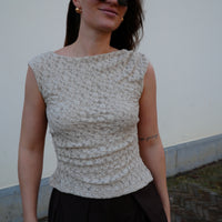 Lace Taupe Top