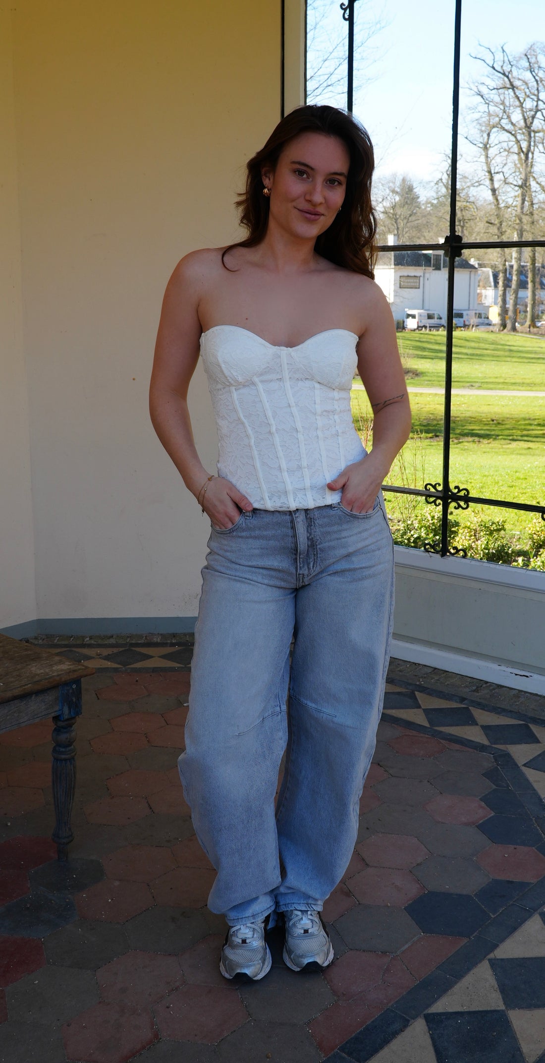 White Corset Top