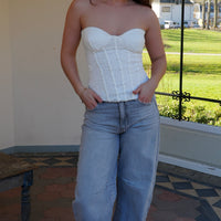 White Corset Top