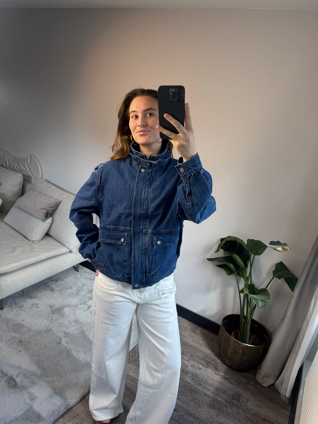 Navy Denim Jacket