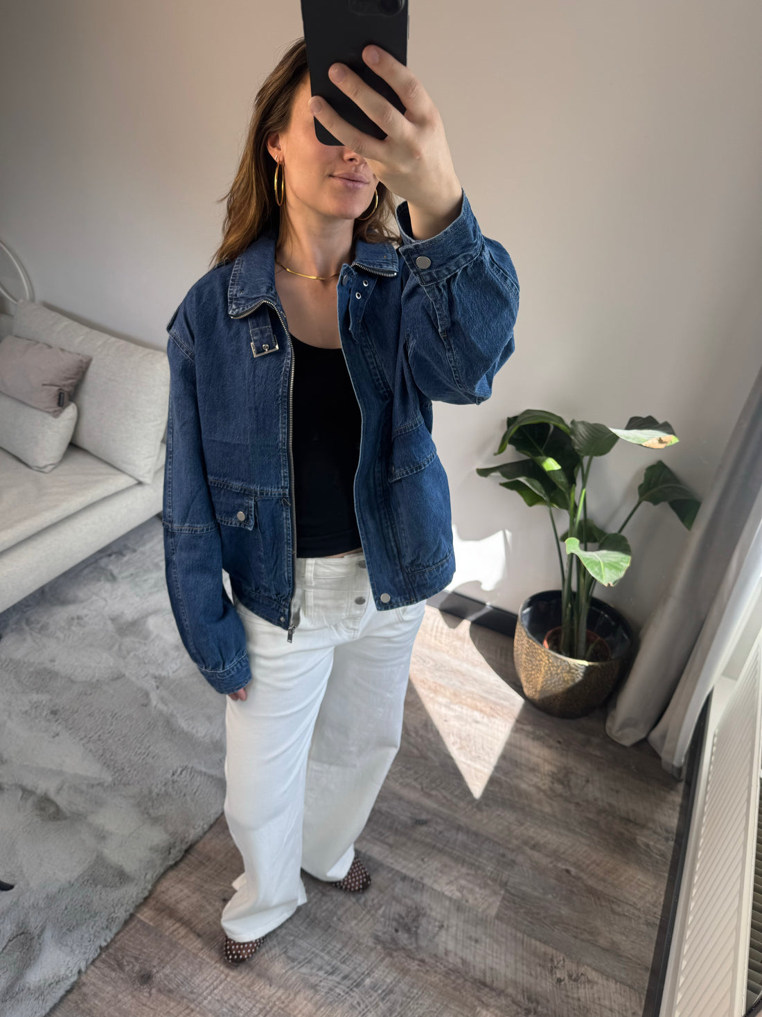 Navy Denim Jacket